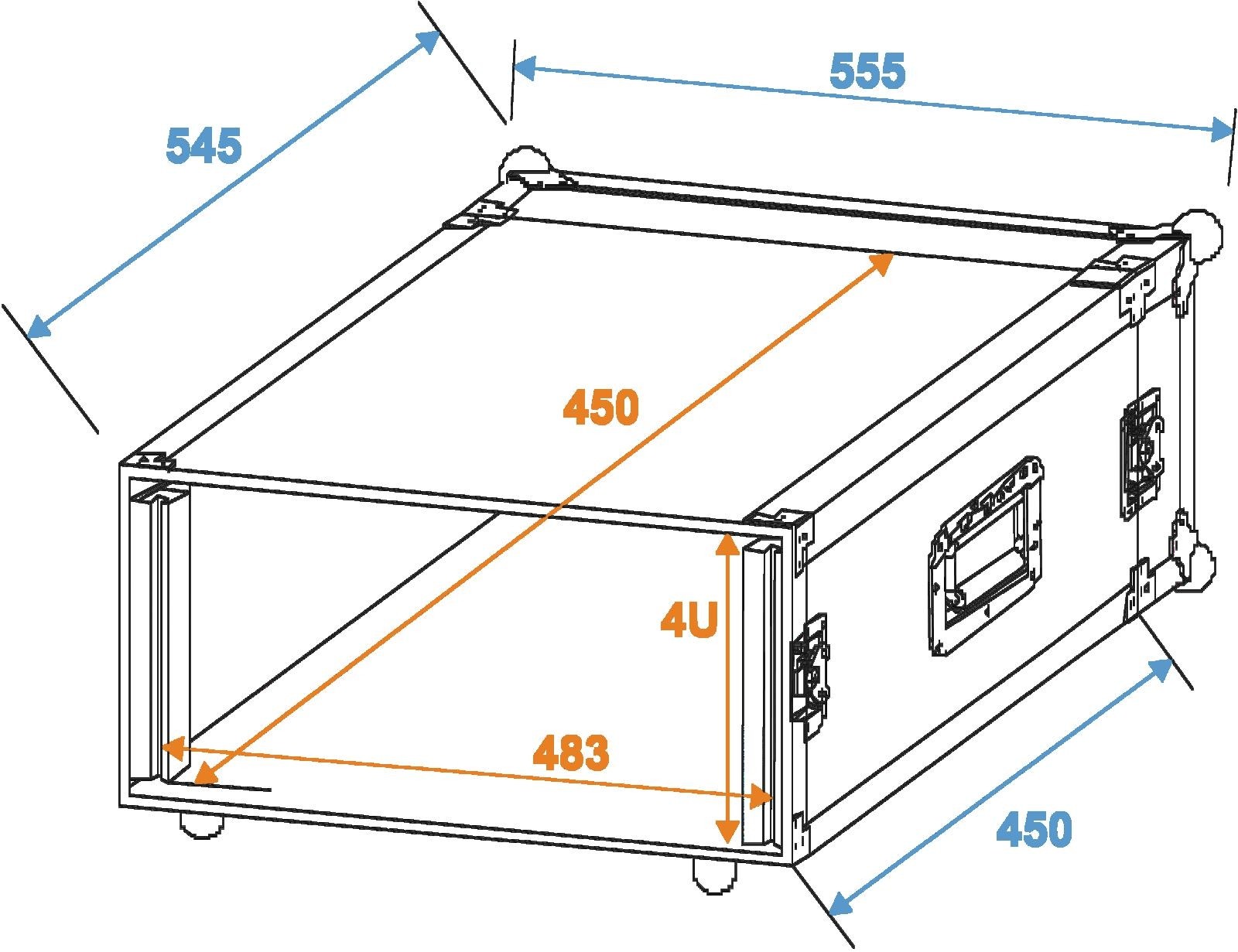 ROADINGER Rack Profi 4HE 45cm – Bild 2