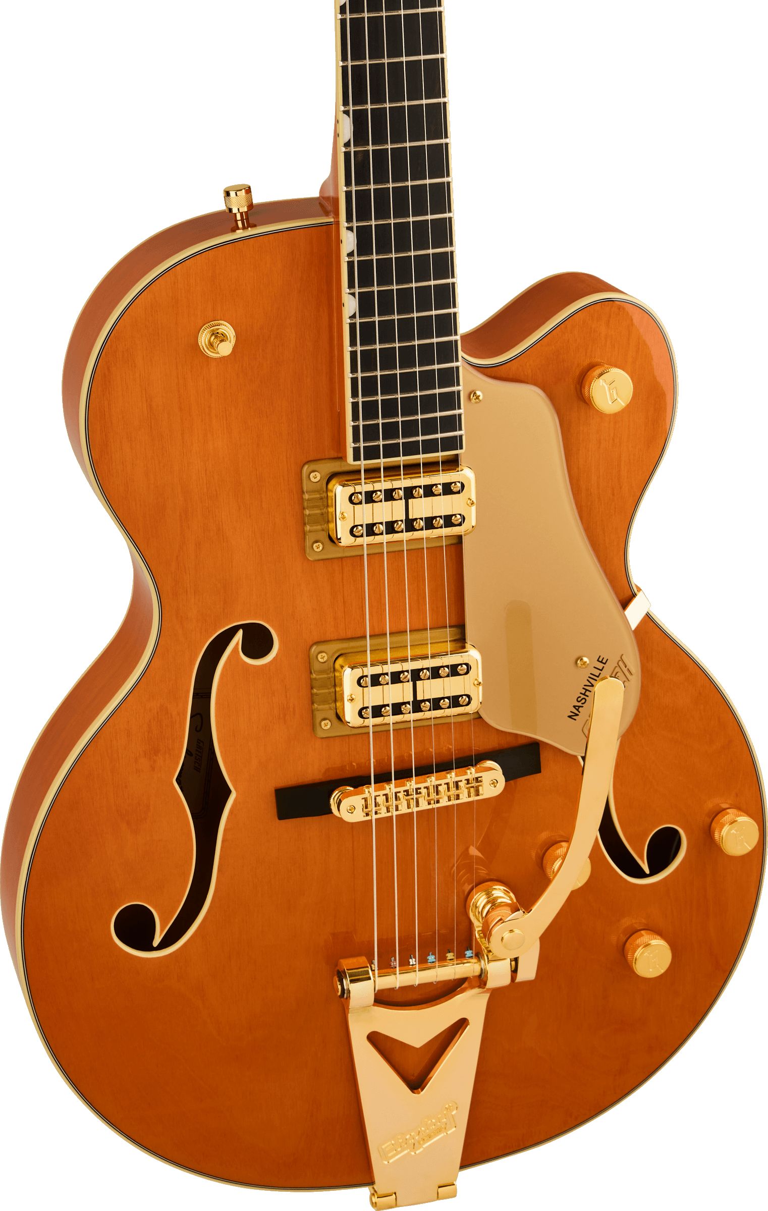 Gretsch Synchromatic Nashville Hollow Body Single-Cut Bigsby 50's Orange Stain – Bild 4