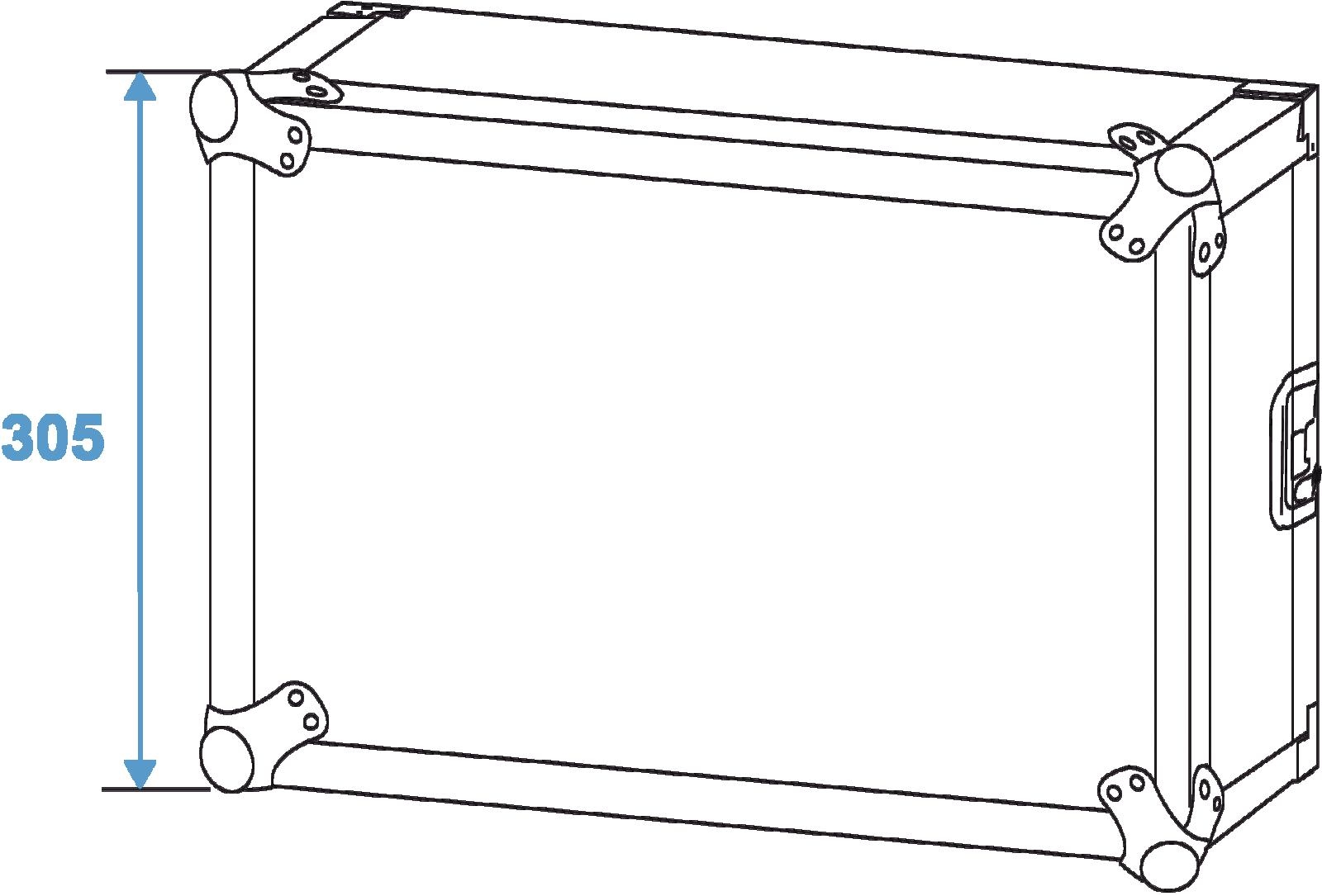 ROADINGER Verstärkerrack PR-2, 6HE, 47cm tief