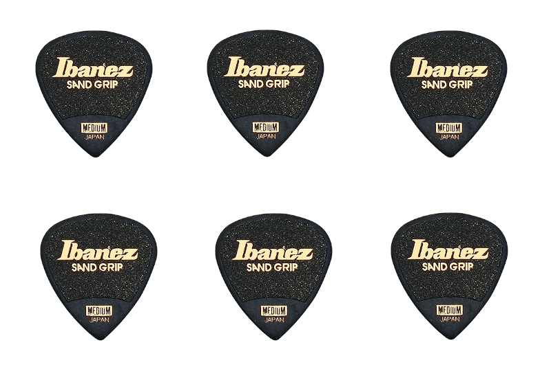 Ibanez Plektren Grip Wizard Japan Black 0,8mm 6er Pack