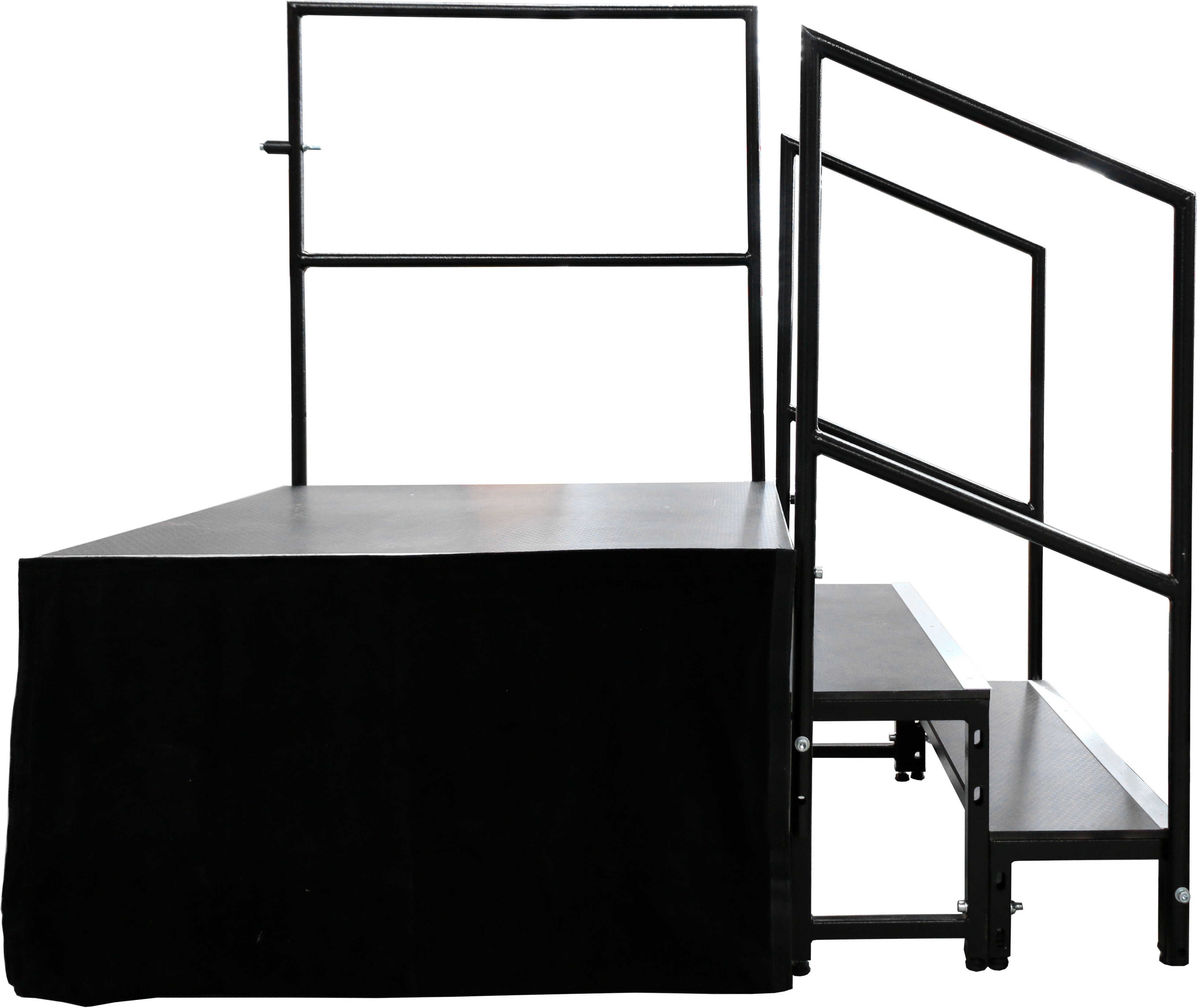 Global Truss GT Stage Deck Skirt 80x105cm samtschwarz