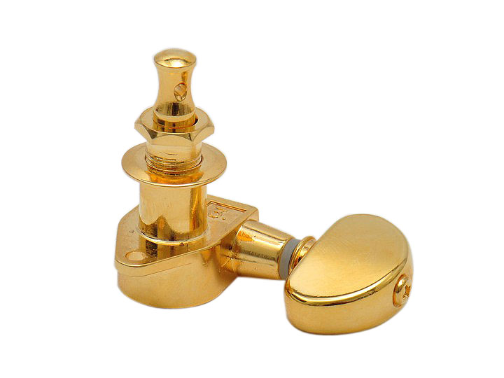 Kluson Mechaniken Round-Backs Kidney Flügel 3/3 Gold