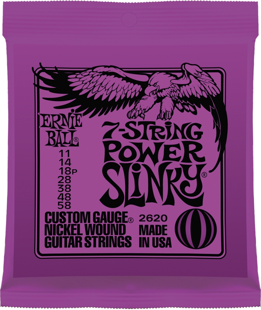 Ernie Ball Power Slinky 7-String 011-058 EB 2620