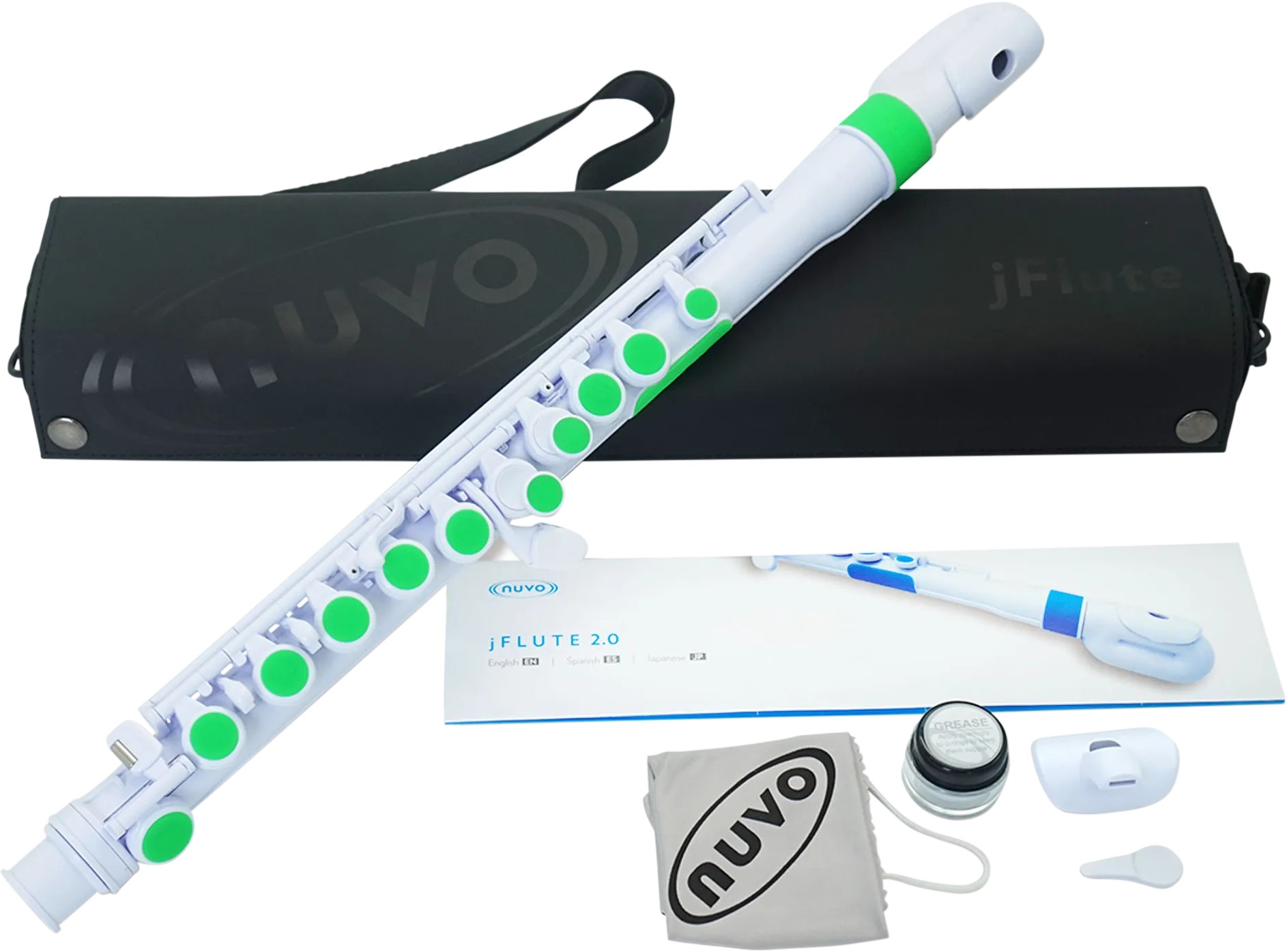 Nuvo jFlute 2.0 white-green