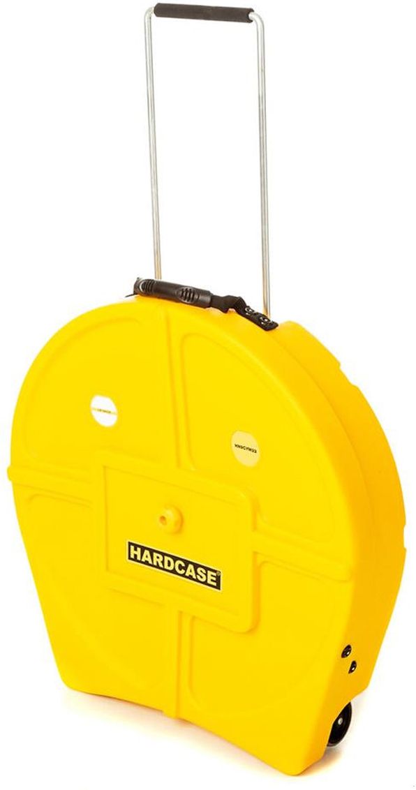Hardcase HNP9CYM22-Y Cymbal Case Trolley for 9 cymbals up to 22" - Yellow