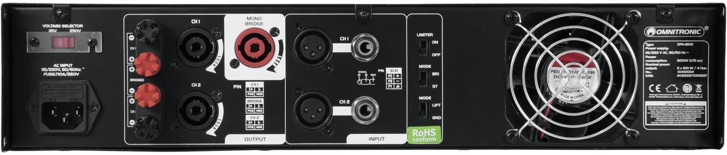 Omnitronic XPA-1200 Endstufe