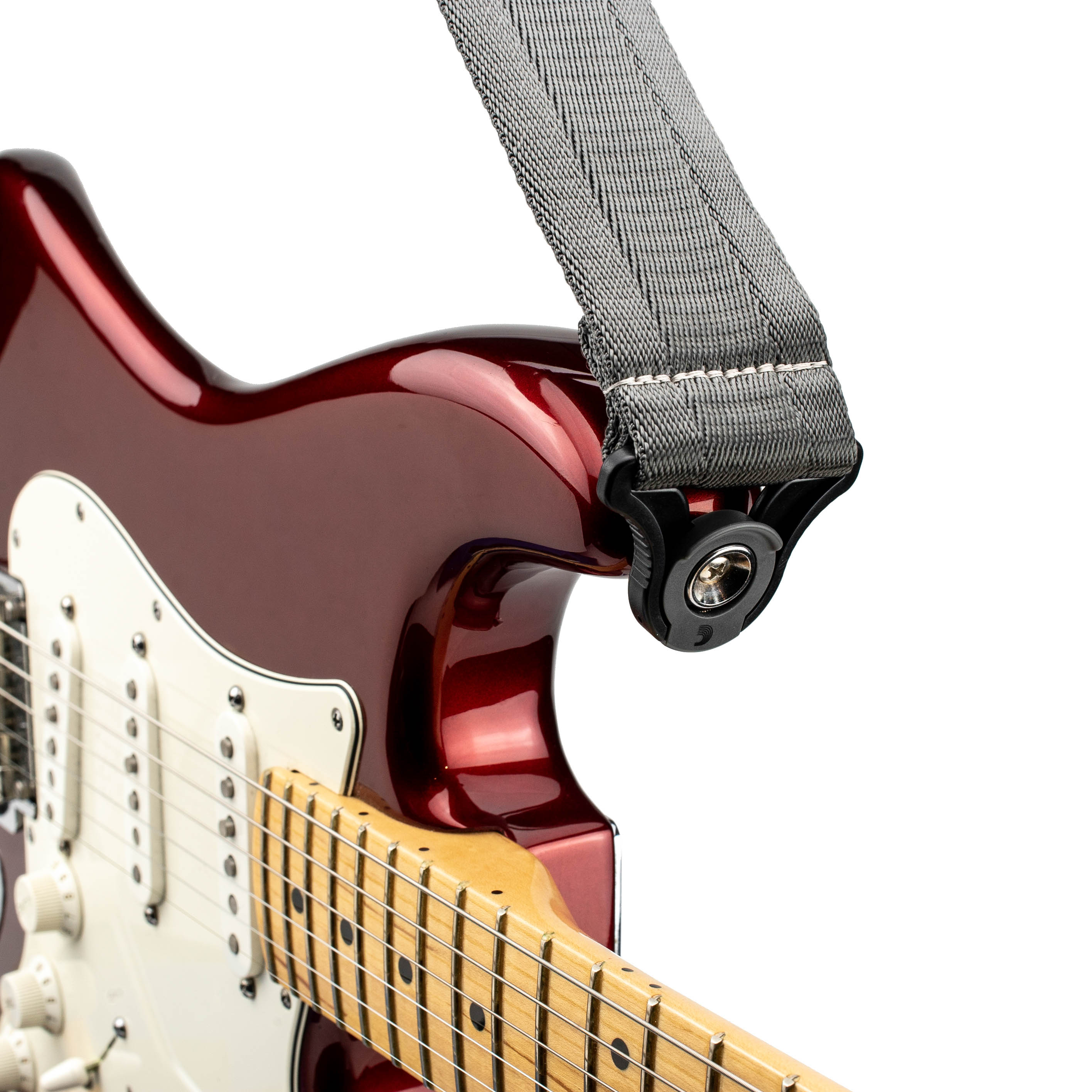 D Addario Auto Lock Guitar Strap Metal Grey – Bild 4