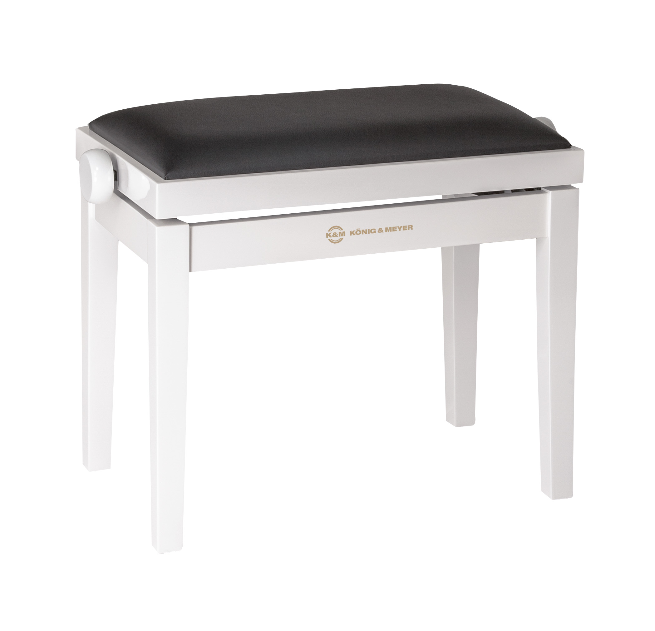 K&M 13711 Piano bench lower part white polished – Bild 3