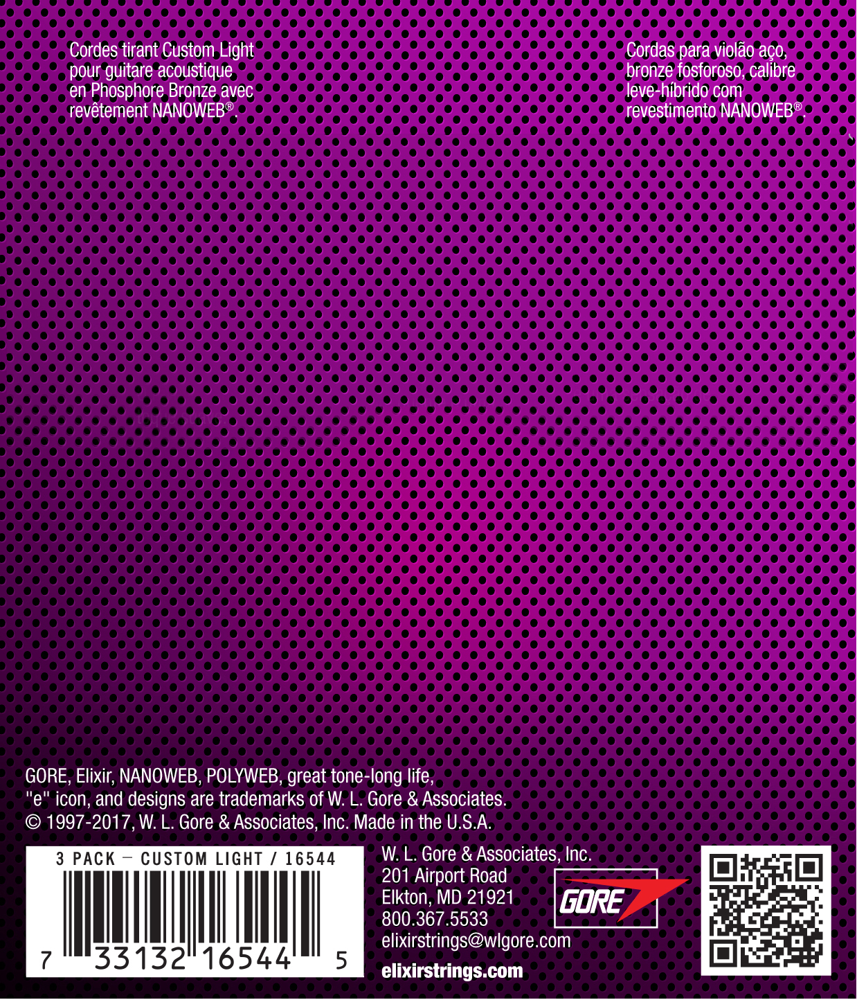 Elixir NanoWeb Phosphor Bronze 011-052 3er Pack – Bild 3