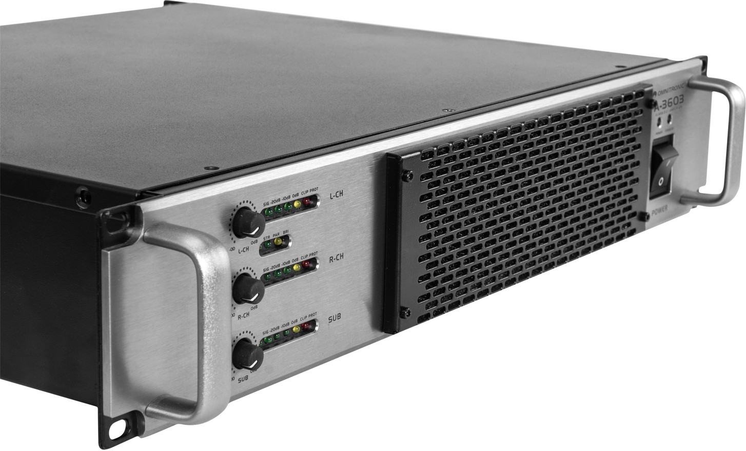 Omnitronic A-3603 Class-D 2.1 Endstufe