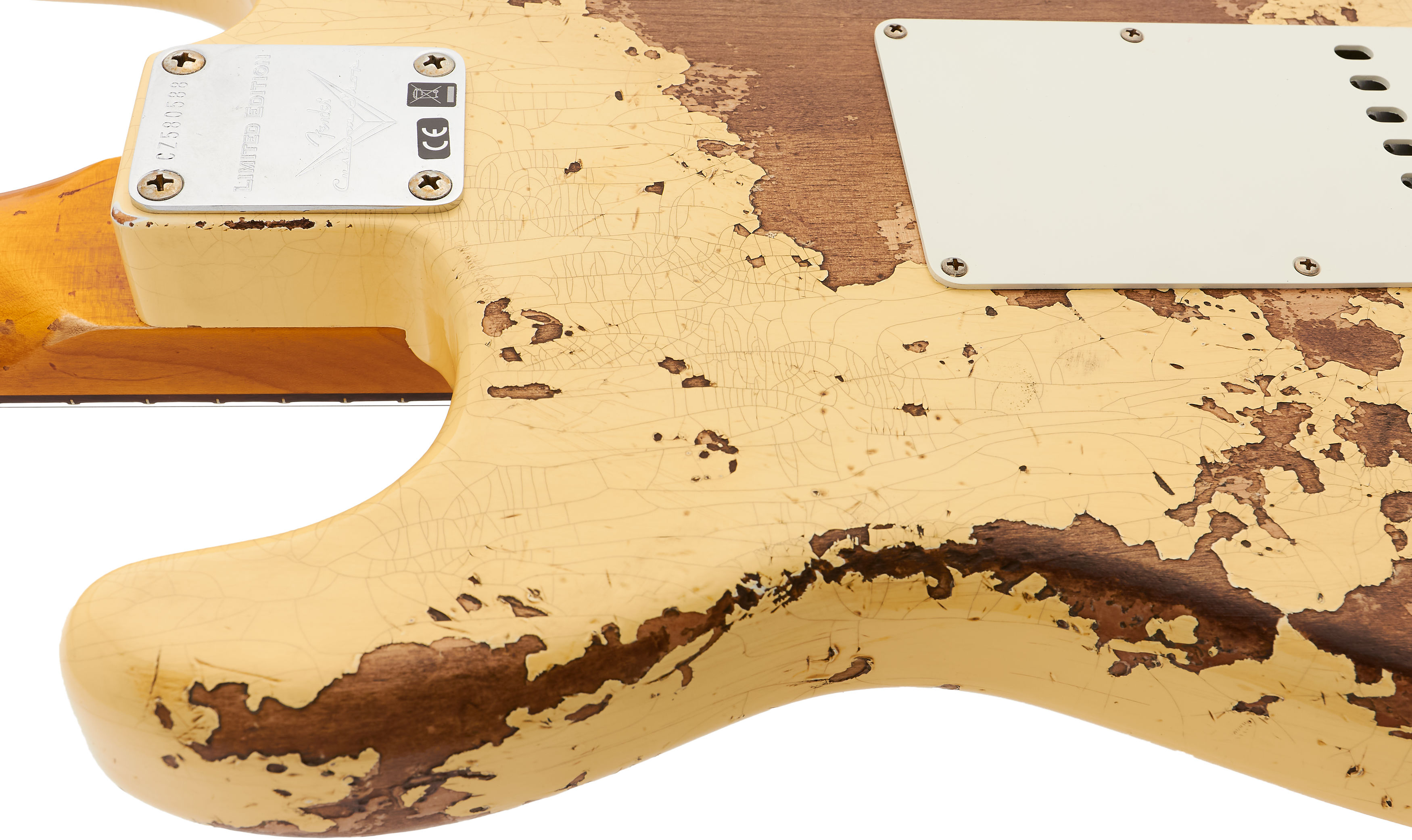 Fender Custom Shop 1960 Stratocaster DualMag Super Heavy Relic Aged Vintage White Limited Edition