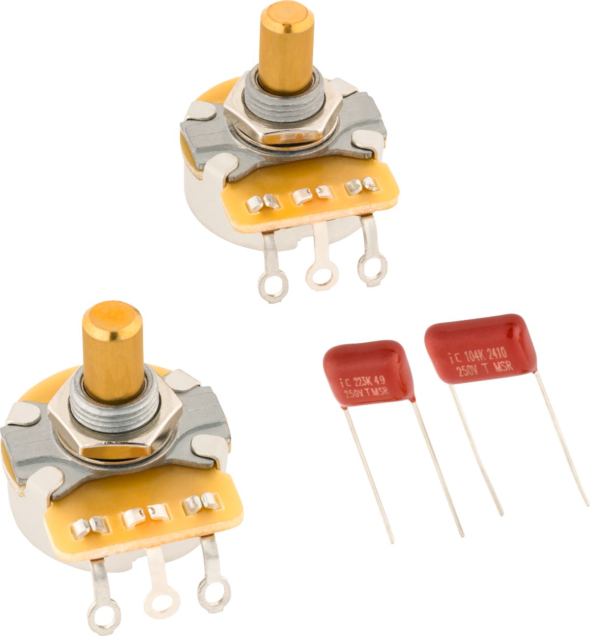Fender Telecaster Poti 250K Solid Shaft Set