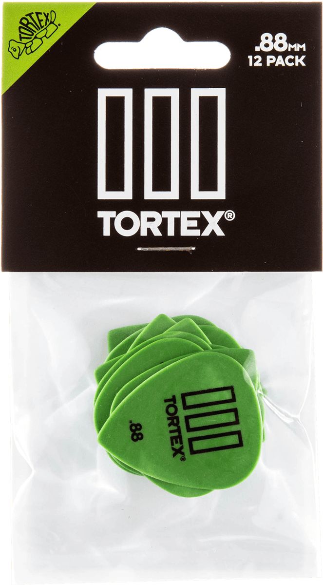 Dunlop Tortex TIII Plektren 0,88mm grün 462P88 12er Pack