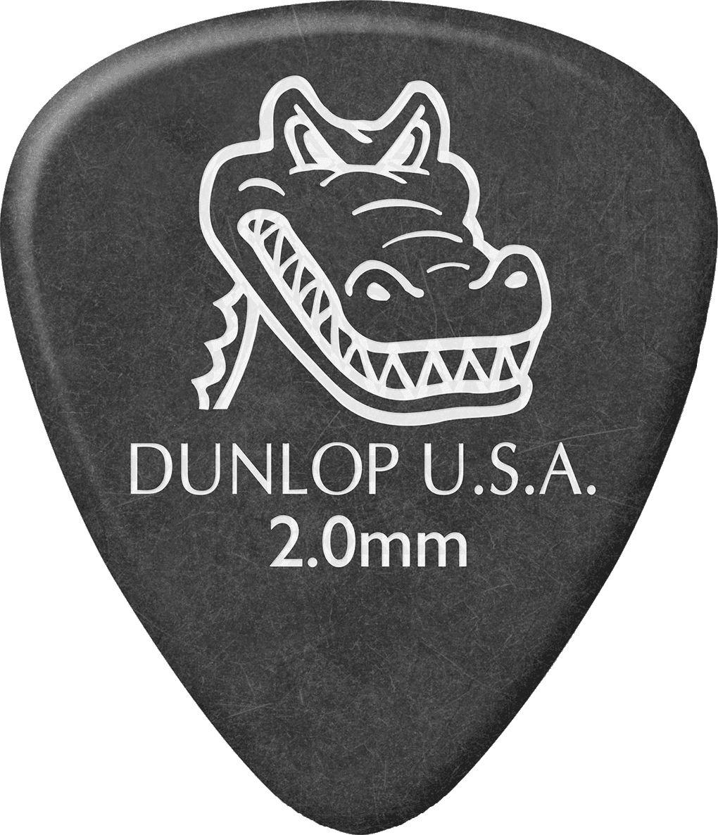 Dunlop Gator plectrum 2,00mm black 417P200 pack of 12 – Bild 3