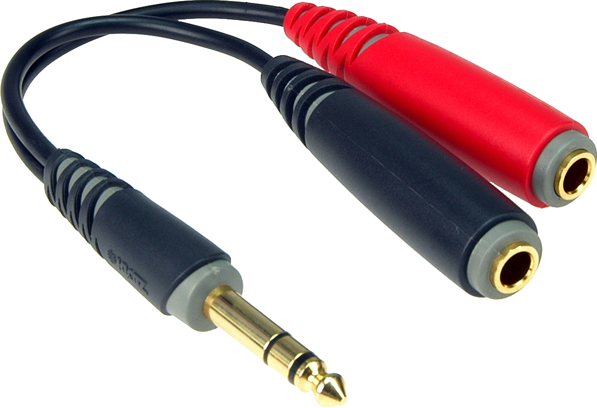 Klotz AYS-1 6.3mm jack plug 3p - 2x jack socket 2p.