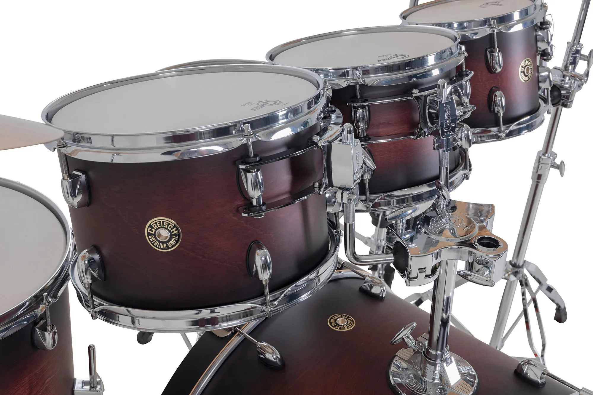 Gretsch GR815.040 Catalina Maple Shell Pack - Satin Deep Cherry Burst (8"/10"/12"/14"/16"/22"/14"x6,5") – Bild 6