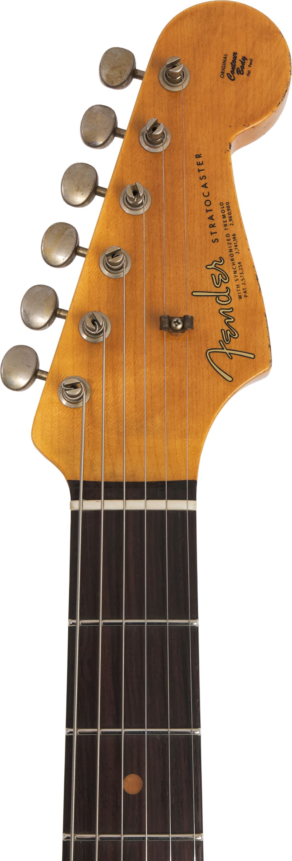 Fender Custom Shop 1964 L-Series Stratocaster Heavy Relic Aged Olympic White – Bild 5