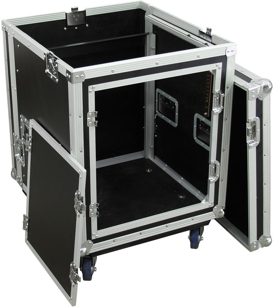 ROADINGER Spezial-Kombi-Case Profi, 10HE mit Rollen ROADINGER Spezial-Kombi-Case Profi, 10HE mit Rollen