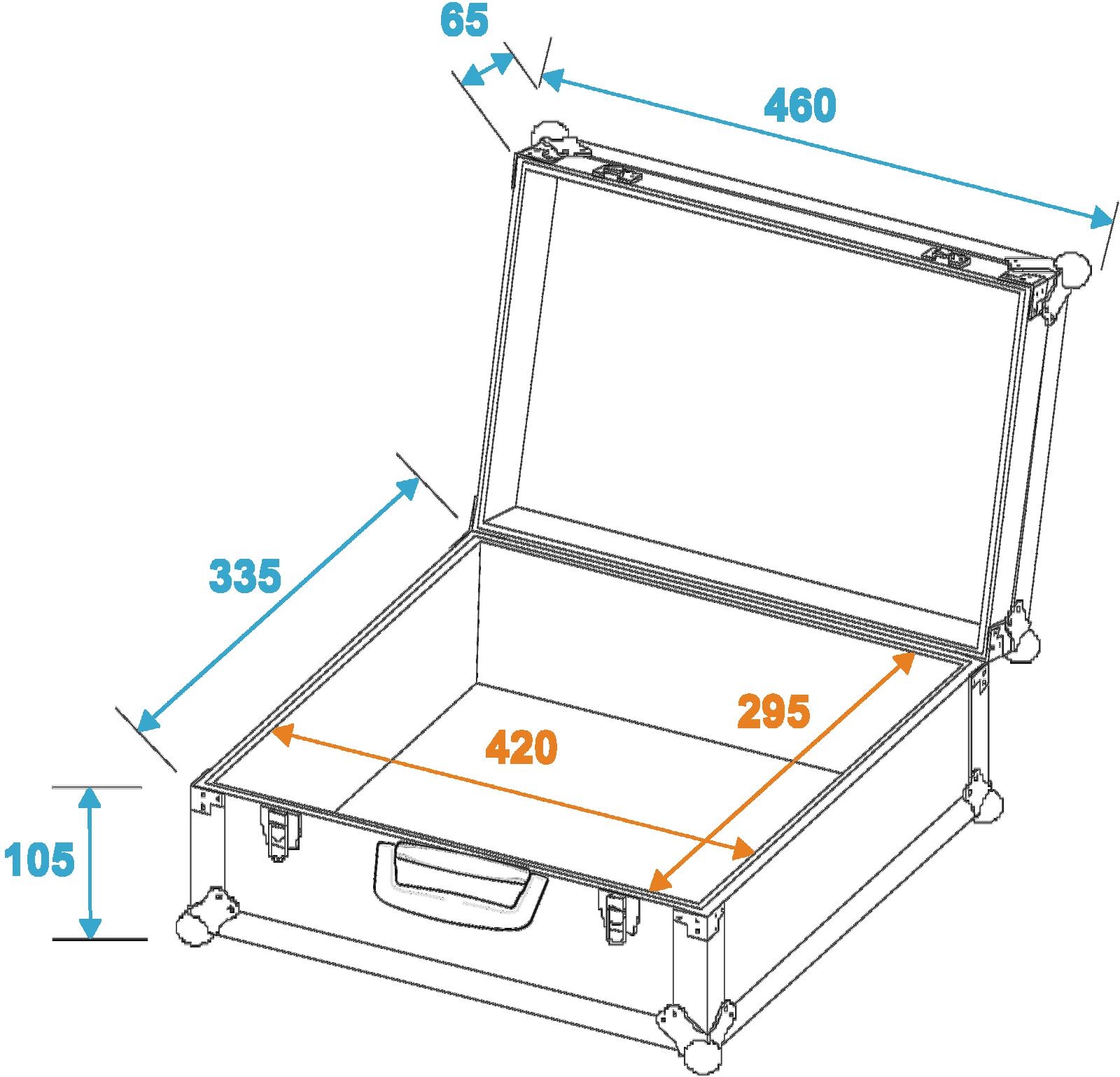 ROADINGER Universal-Koffer-Case FOAM sil – Bild 2