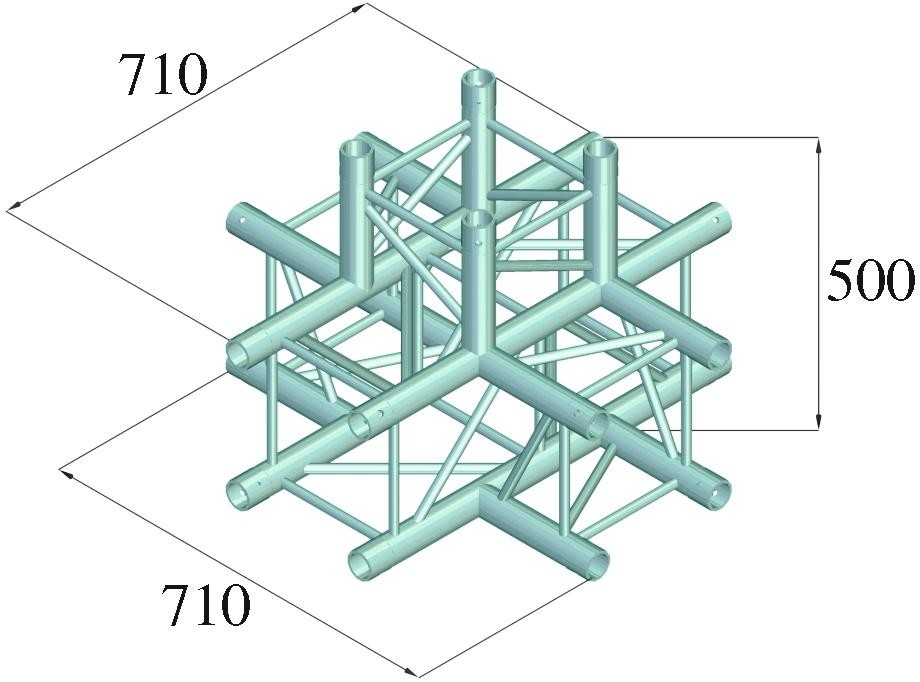 Alutruss QUADLOCK 6082C-51 5-Wege-Kreuzstück – Bild 2