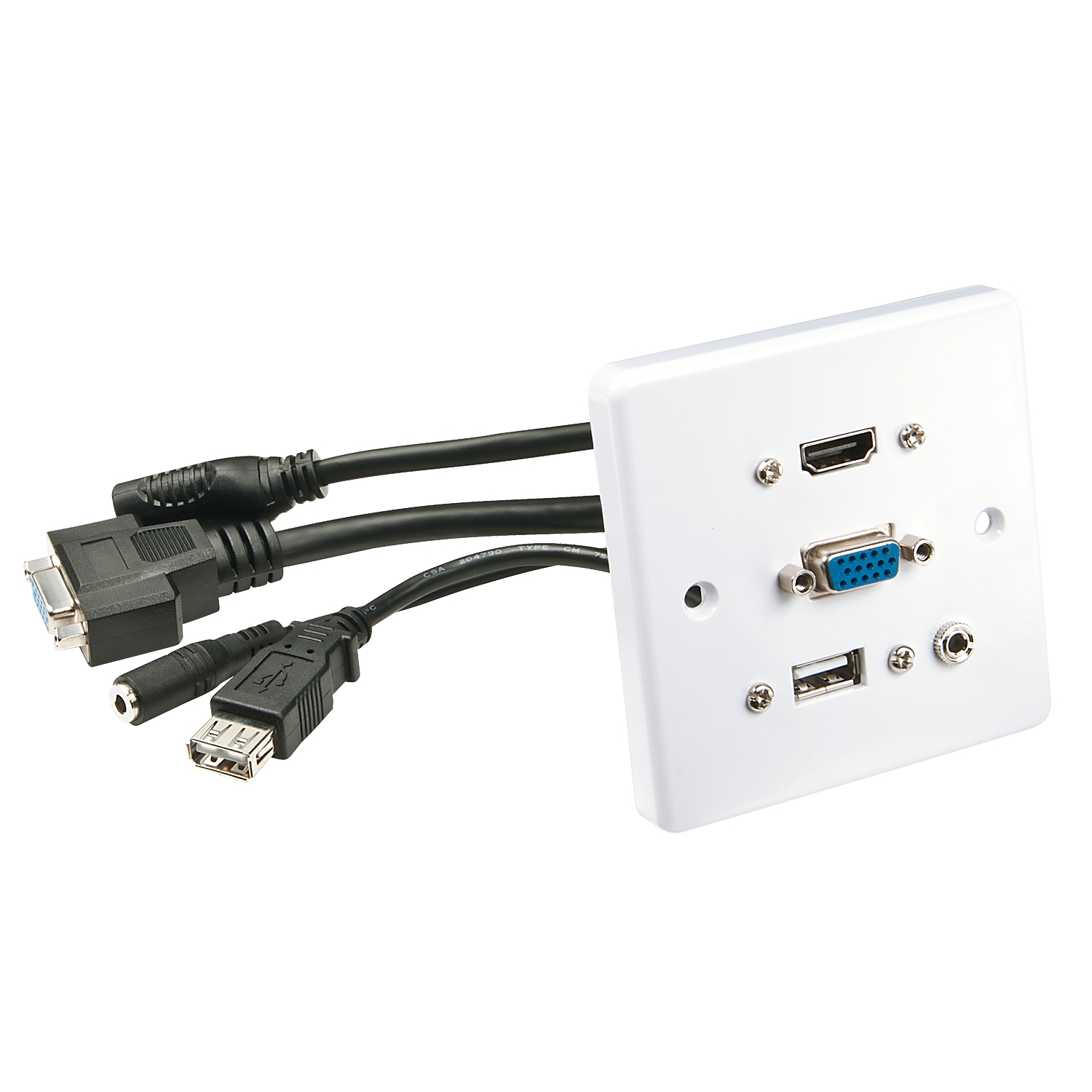 Lindy Wandanschlussplatte VGA/HDMI/USB/3.5mm  Lindy Wandanschlussplatte VGA/HDMI/USB/3.5mm