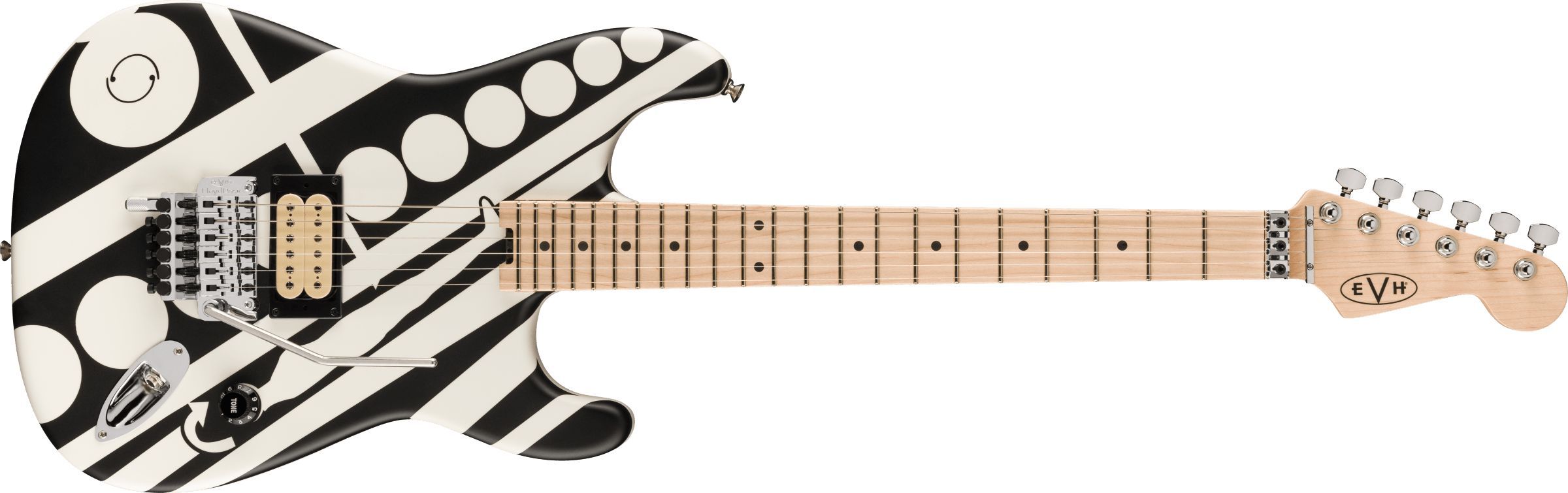 EVH Striped Series Circles White and Black