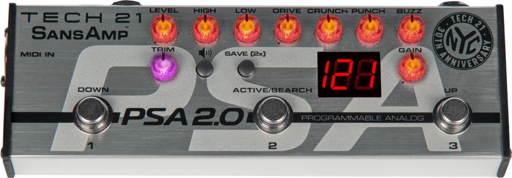 Tech 21 SansAmp PSA 2.0 Preamp Pedal (Showroom Modell)