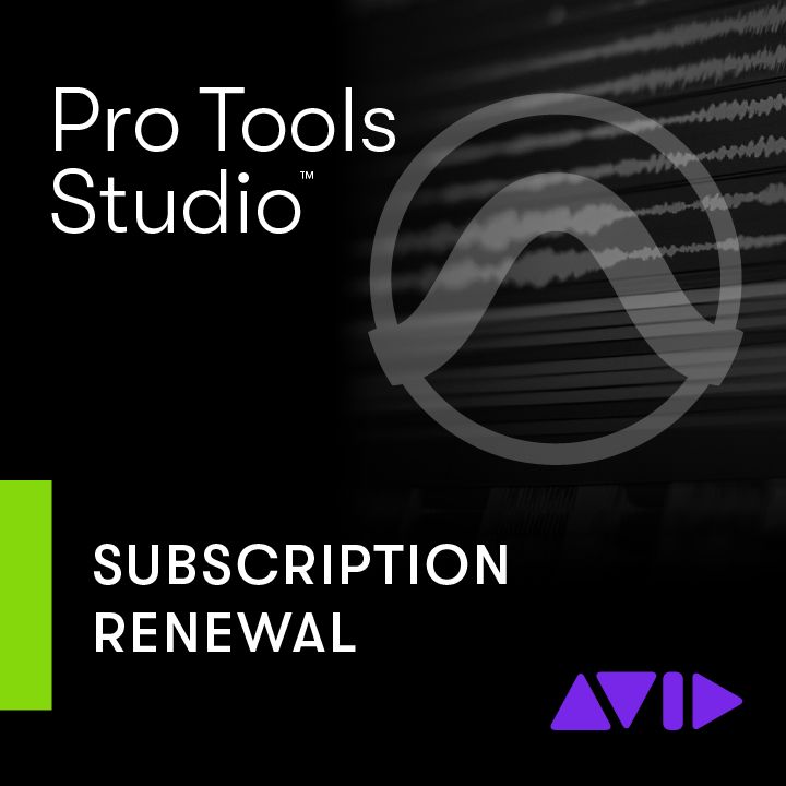 Avid Pro Tools Software Studio - Annual licence renewal - Download licence/serial number