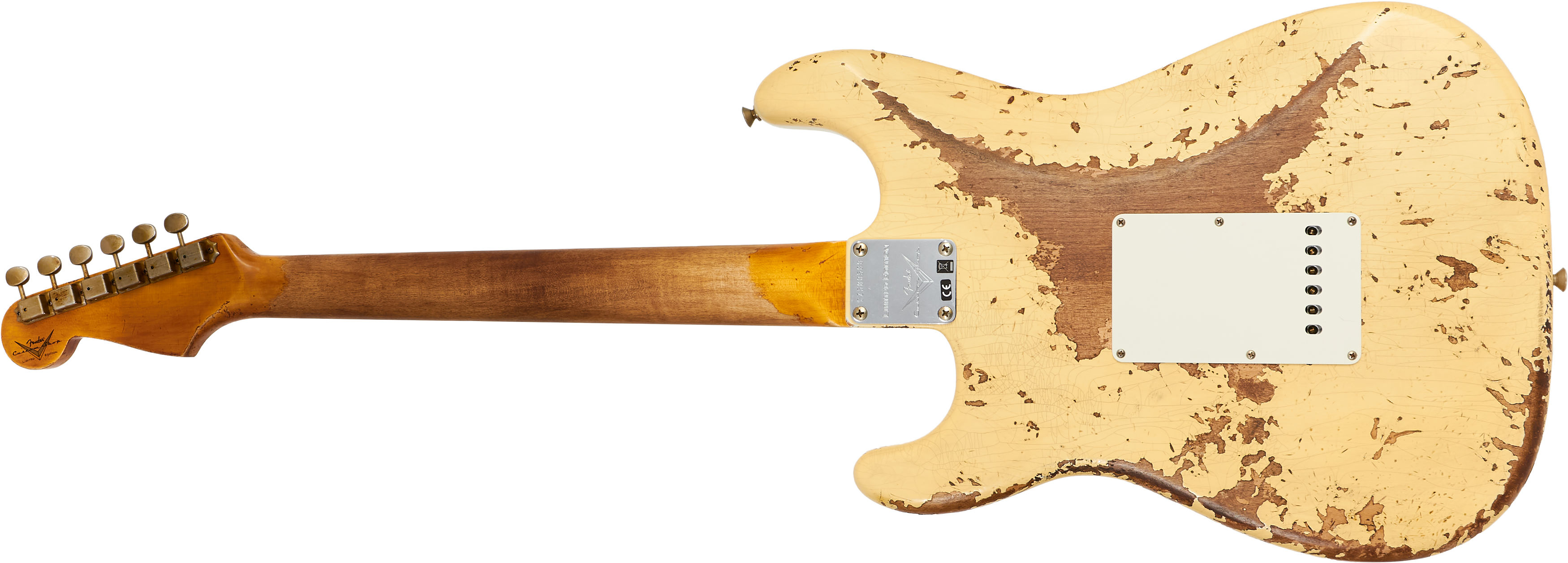 Fender Custom Shop 1960 Stratocaster DualMag Super Heavy Relic Aged Vintage White Limited Edition