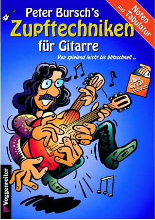 Bursch Peter  Zupftechniken f. Gitarre+CD Bursch Peter  Zupftechniken f. Gitarre+CD