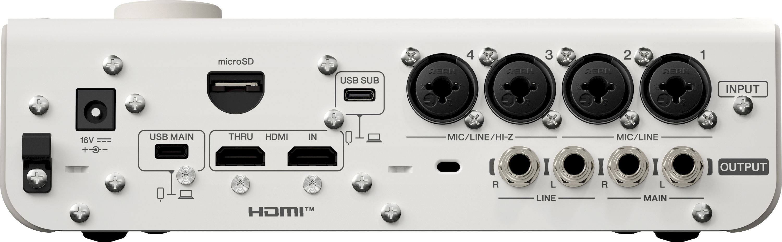 Yamaha URX44V, weiß – Bild 5