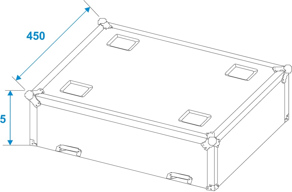 ROADINGER Flightcase 2x LED TMH-75 – Bild 5