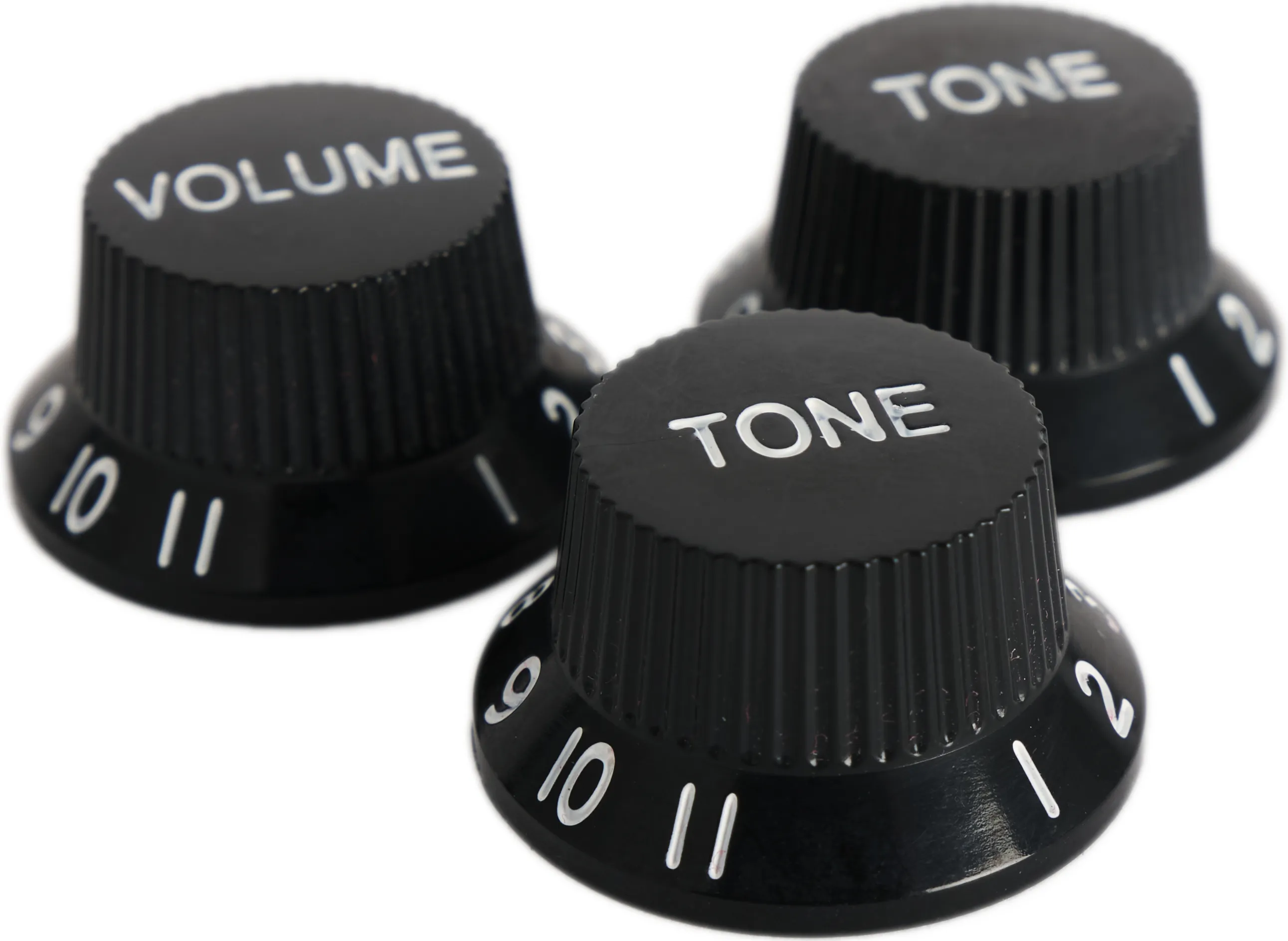 RS Potiknopf 11 F-Style Black Set – Bild 2