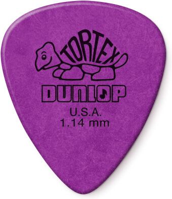 Dunlop Plectrum Tortex 1,14mm purple 418R114 Dunlop Plectrum Tortex 1,14mm purple 418R114