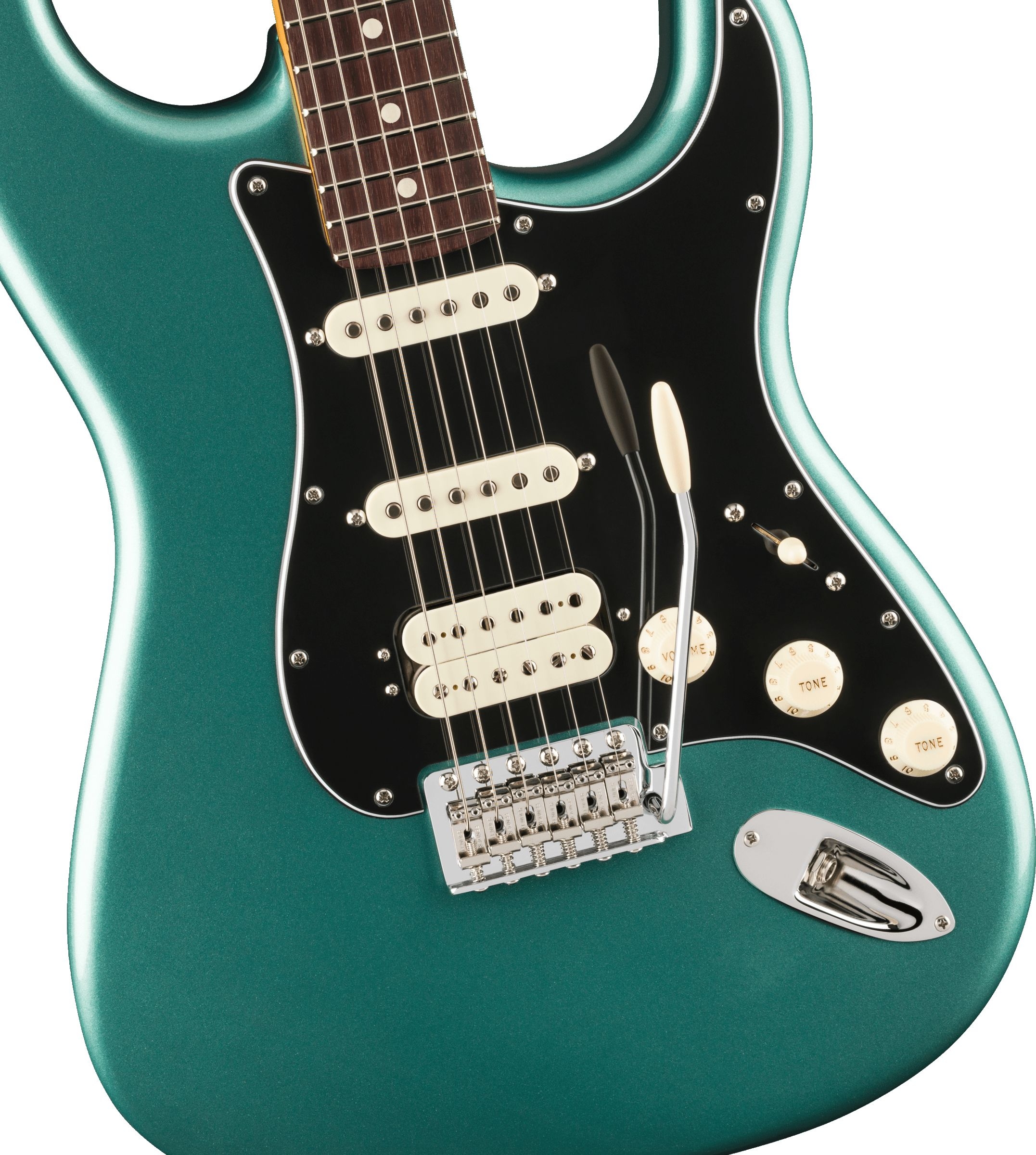 Fender American Professional Classic Stratocaster HSS Faded Sherwood Green Metallic – Bild 4