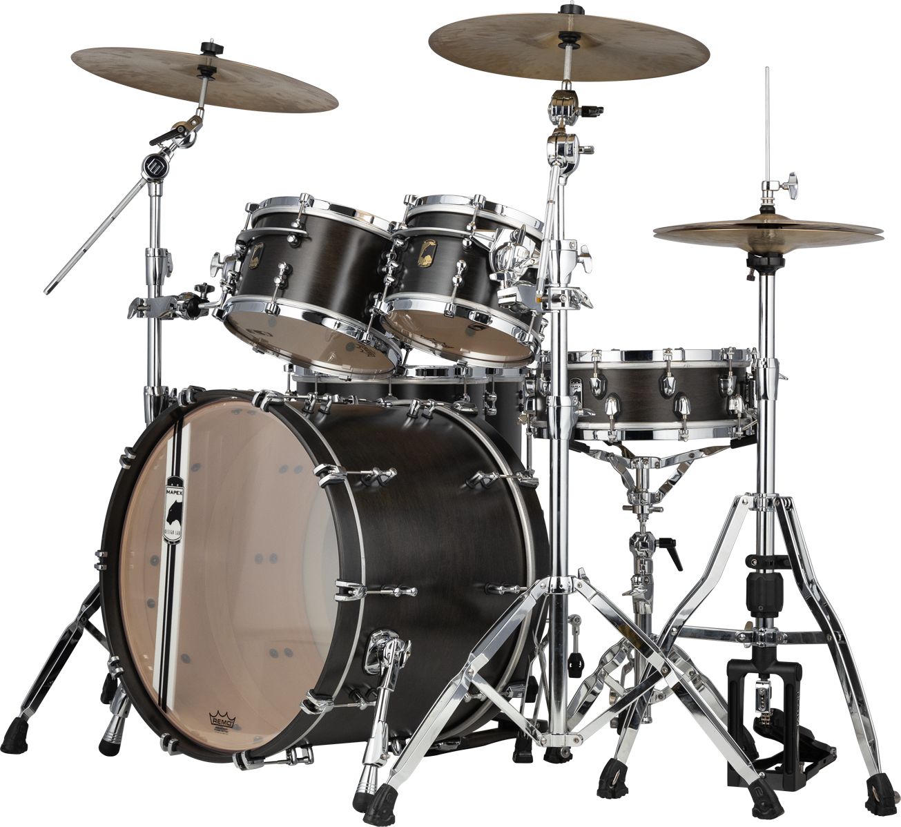 Mapex BPDLE628XFB Black Panther Equinox Stage Shellset - Satin Flat Black Mapex BPDLE628XFB Black Panther Equinox Stage Shellset - Satin Flat Black