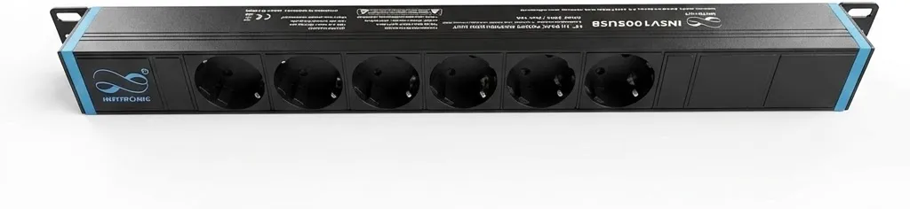 Infitronic Stromverteiler 19" Schuko Power Twist INSV1005USB – Bild 2