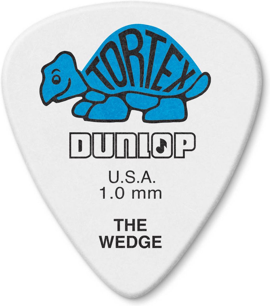 Dunlop Tortex Wedge Plektrum 1.00mm weiß 424R100 – Bild 1