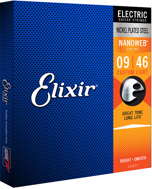 Elixir NanoWeb 12027 Custom Light 009-046 E-Gitarren Saiten Elixir NanoWeb 12027 Custom Light 009-046 E-Gitarren Saiten
