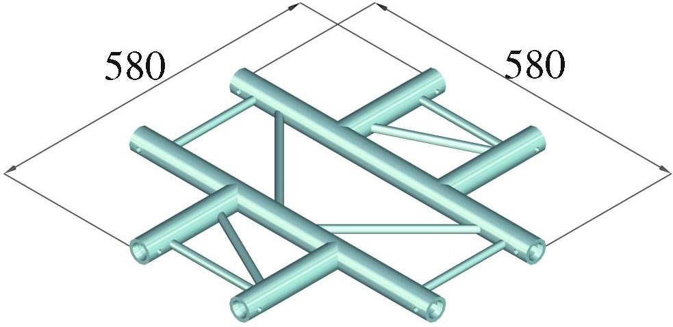 Alutruss DECOLOCK DQ2-PAC41H 4-Weg Kreuz – Bild 2