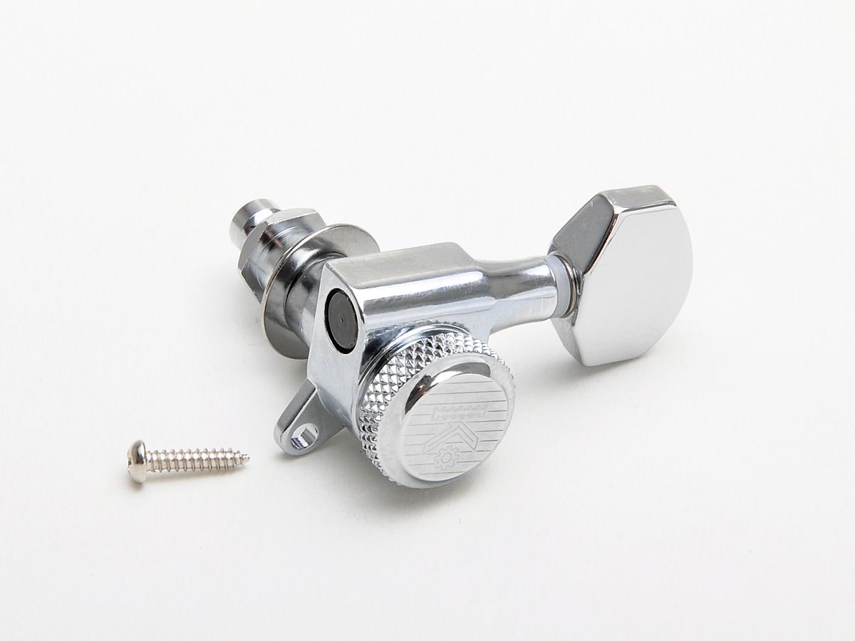 Kluson Mechaniken Backlock Tuners German Button Chrom 6L
