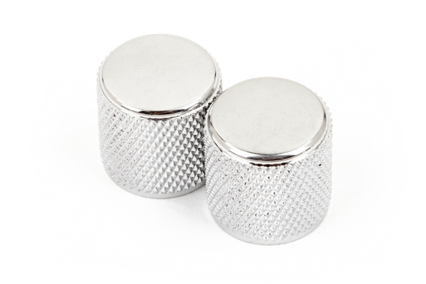 Fender Potiknöpfe Knurled Knobs Tele/P-Bass Chrome