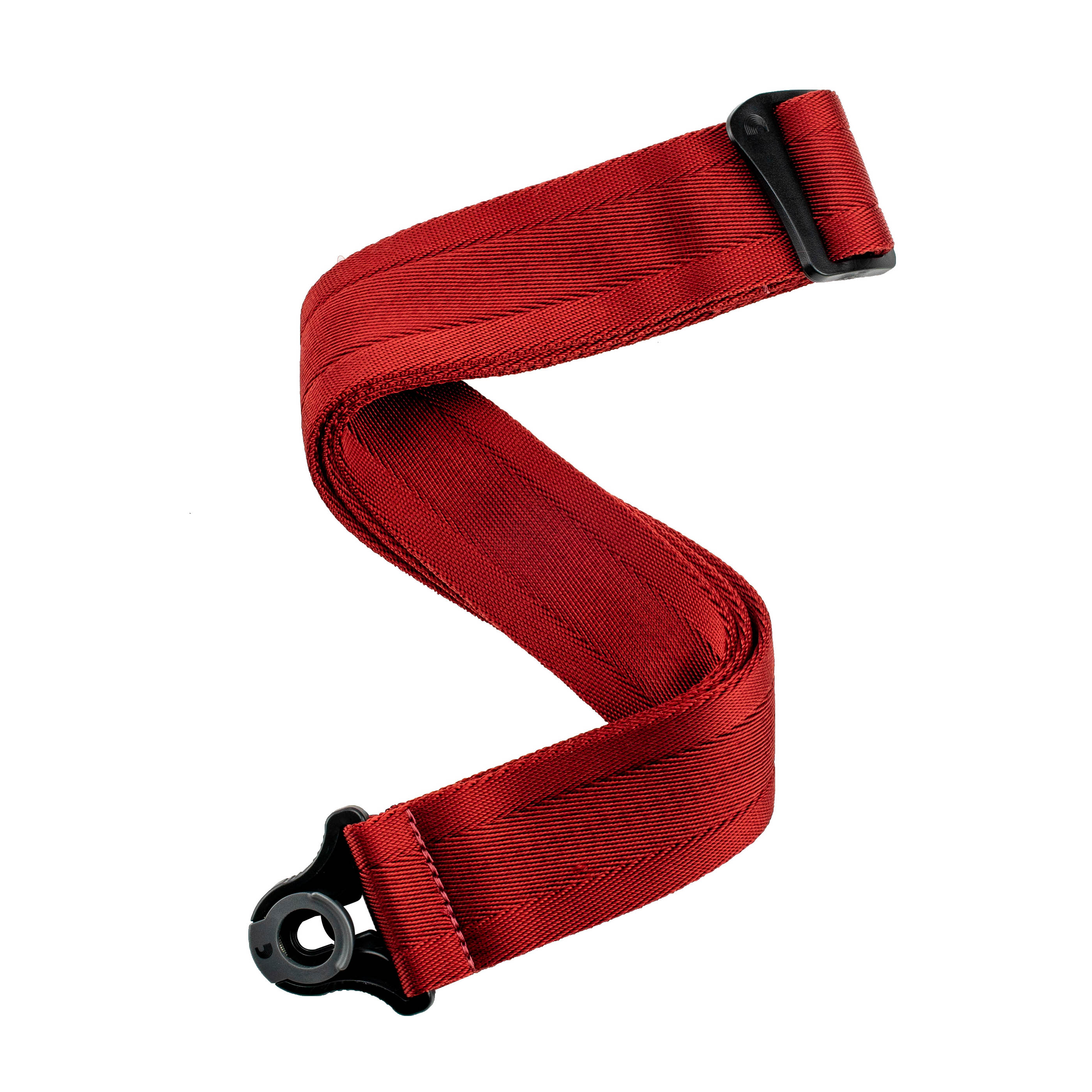 D Addario Auto Lock Guitar Strap Blood Red