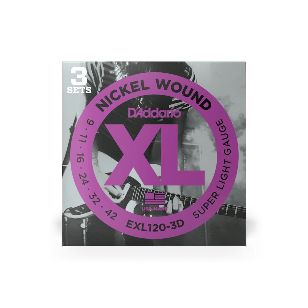 D Addario EXL 120-3D 009-042 Super Light 3 Sets D Addario EXL 120-3D 009-042 Super Light 3 Sets