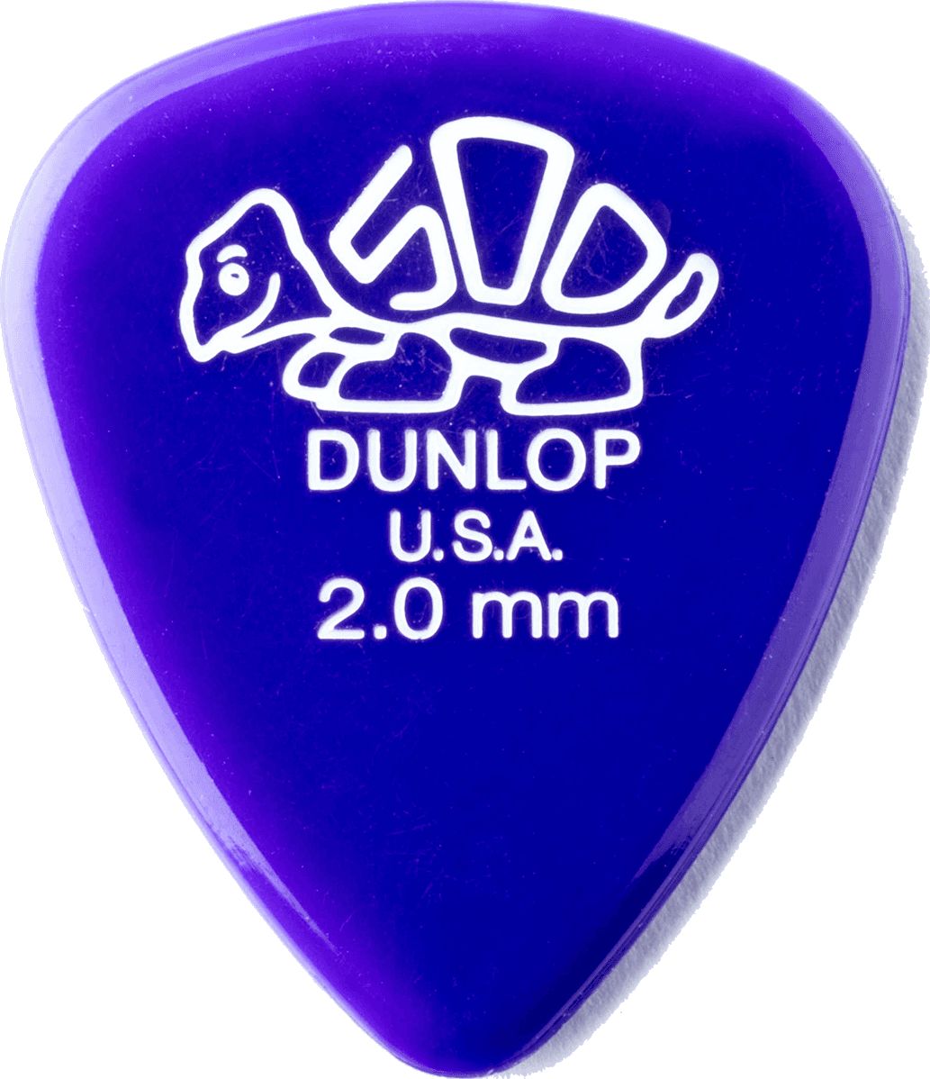 Dunlop Delrin 500 Picks 2.00mm 41P200 Pack of 12 – Bild 3