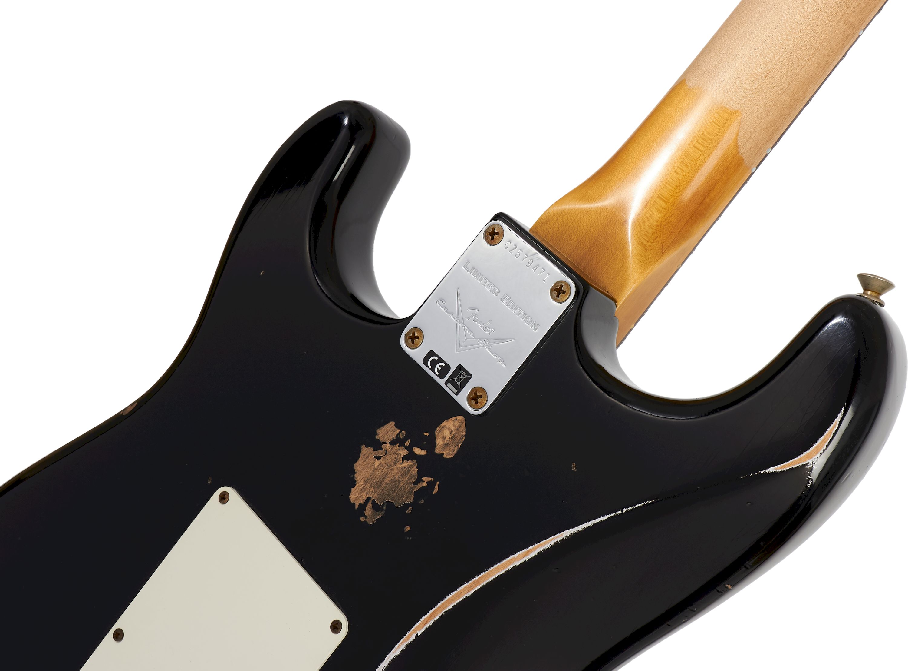 Fender Custom Shop 1967 Stratocaster HSS Relic Aged Black Limited Edition – Bild 4