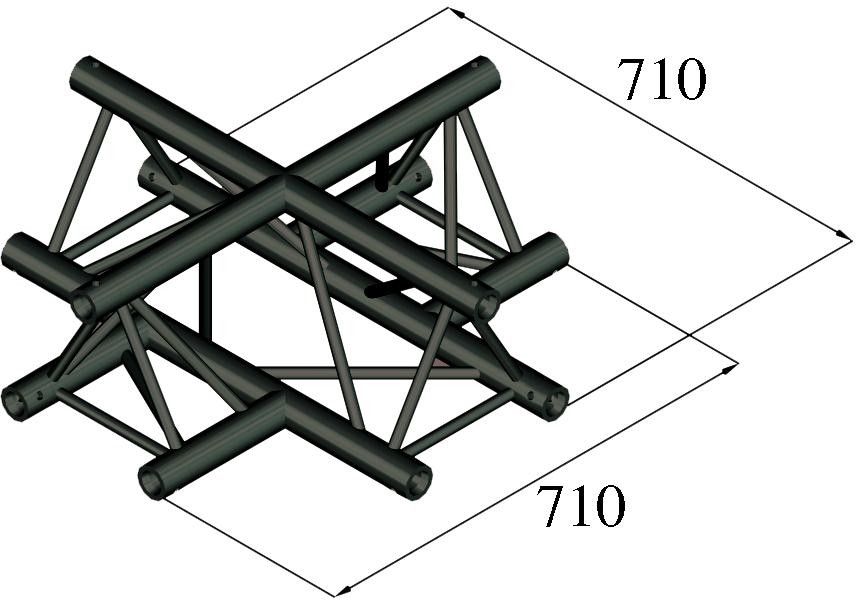 Alutruss TRILOCK S-PAC-41 4-Weg-Kreuzstück