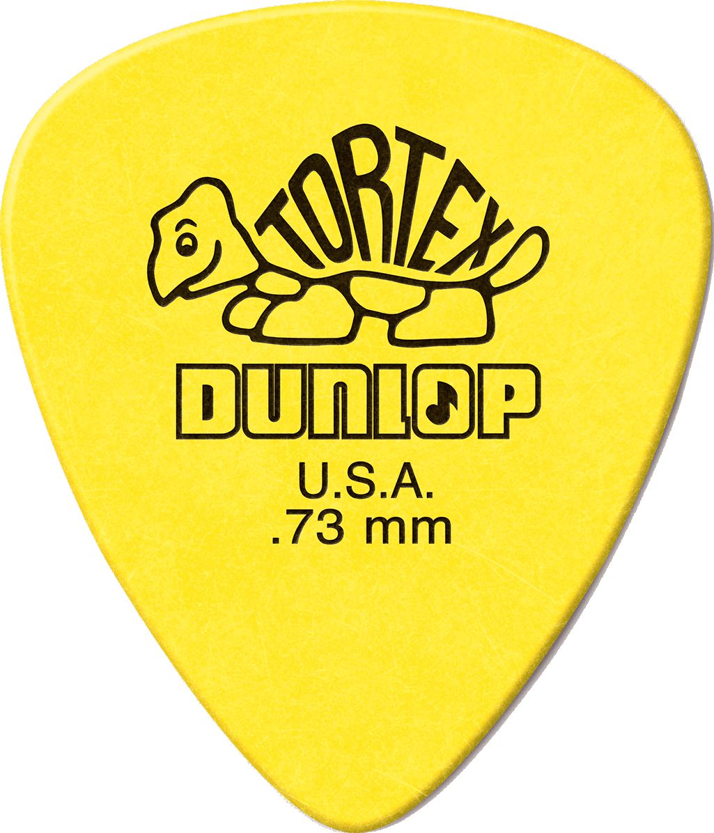 Dunlop Tortex Plektren 0,73mm gelb 418P73 12er Pack – Bild 3
