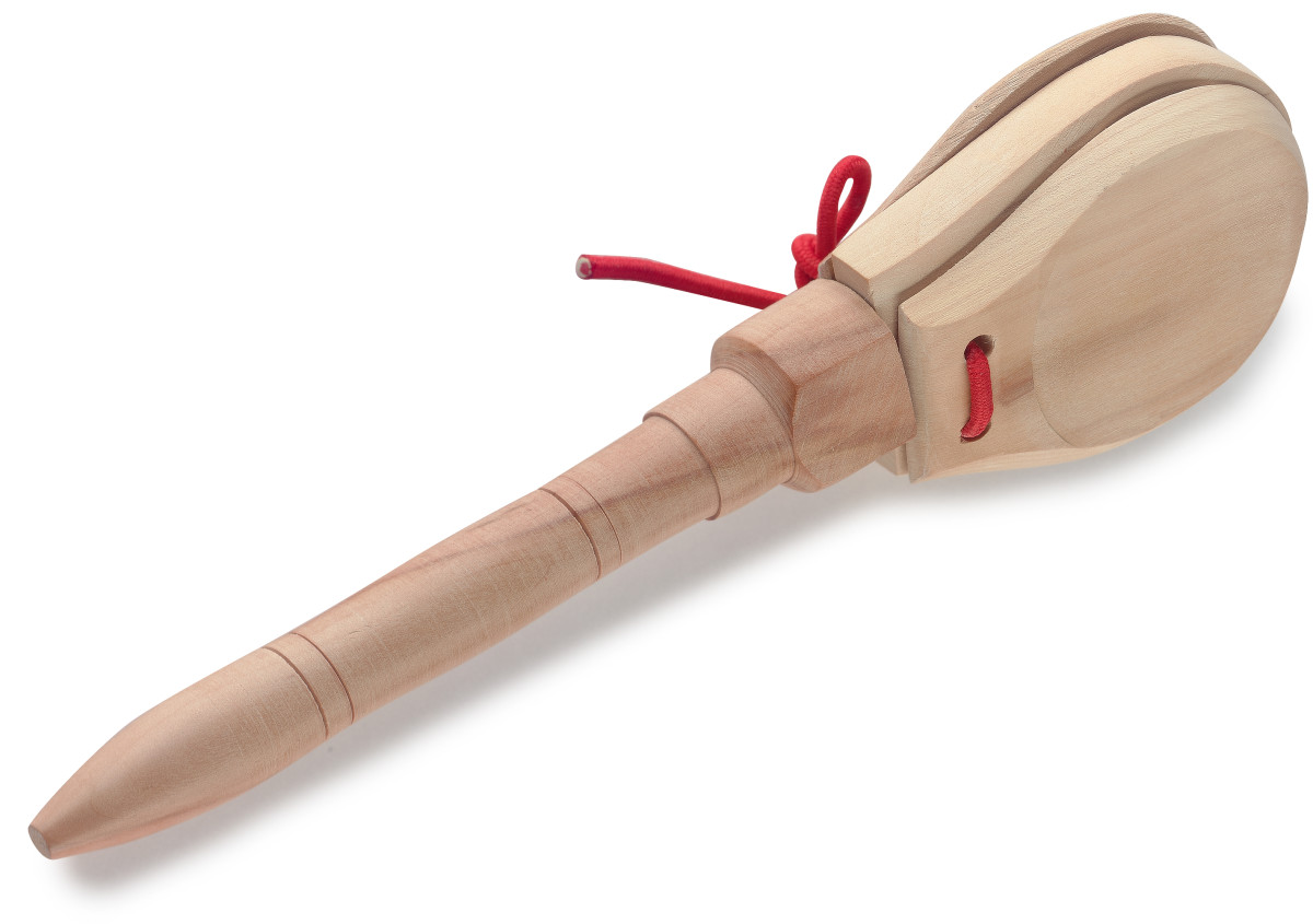 Stagg wooden castanets with handle