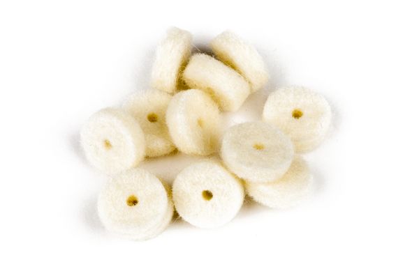 Fender Parts Strap Button Felt Washers White 12er Set Fender Parts Strap Button Felt Washers White 12er Set